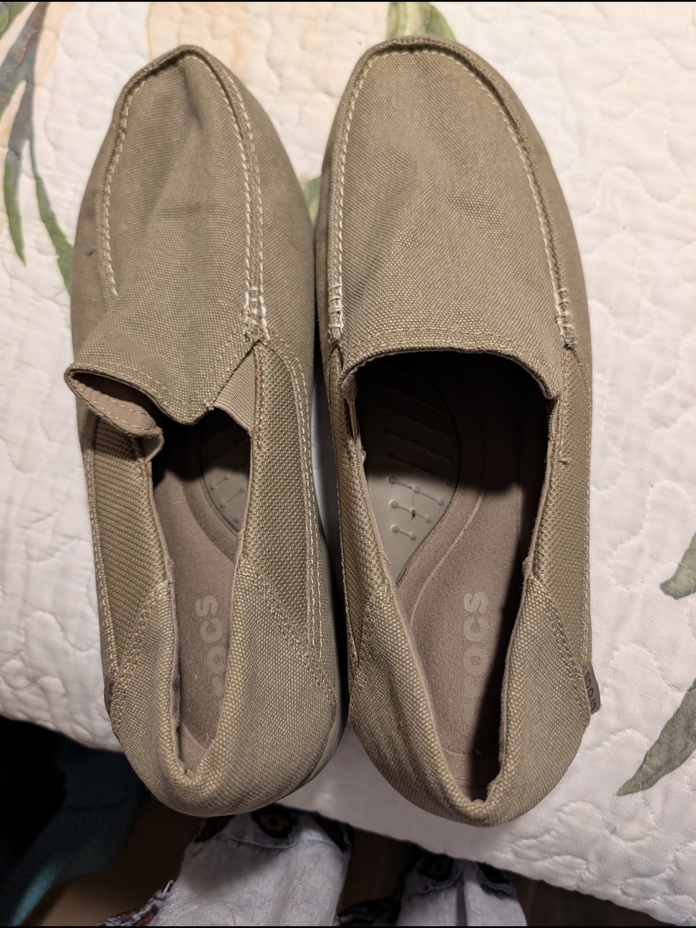 CROCS Mens Neutral Gray Slip-On Comfort Shoes